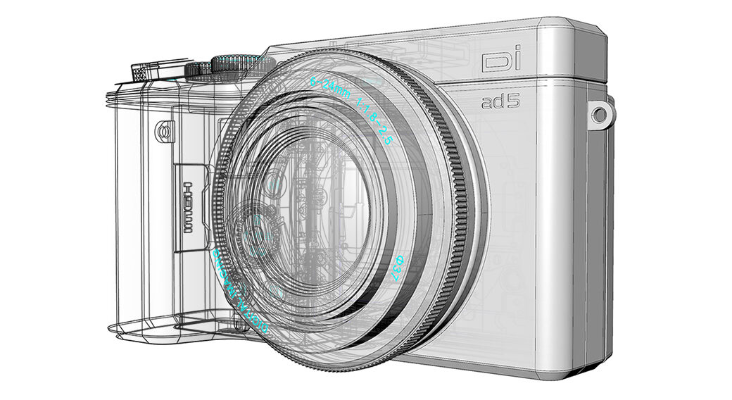 3D-CADデータから3DCGデータへの変換プロセスを視覚的に示したグラフィック