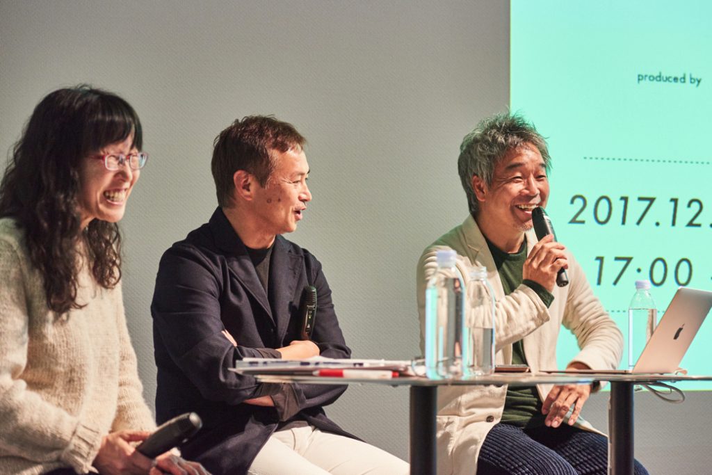 （左から）『料理通信』主幹の君島佐和子、大類知樹さん、ナガオカケンメイさん