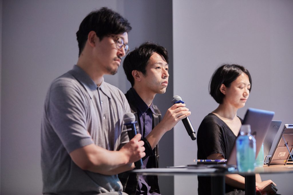 （左から）星本和容、杉澤元一さん、亀田知代子さん